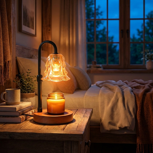 Flower Dimmable Candle Warmer Lamp