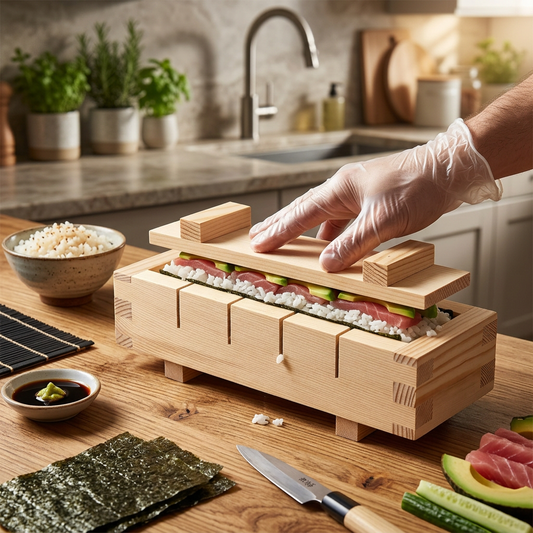 Handcrafted Wooden Sushi Maker Press Mold
