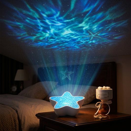 Starfish Ocean Wave Night Light Projector