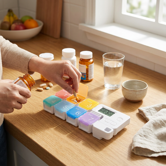 Smart Electronic Weekly Pill Organizer