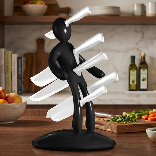 Creative Humanoid Kitchen Knife Holder Set