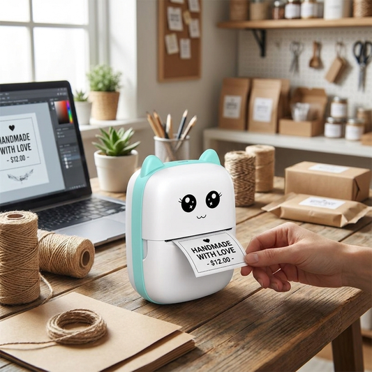 Mini Wireless Portable Thermal Label Printer