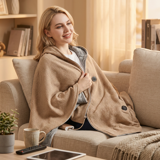 Portable Heated Shawl Blanket