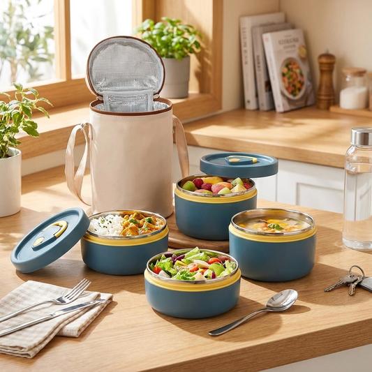 Lunch Box Stainless Steel Insulated Food Container Full Set