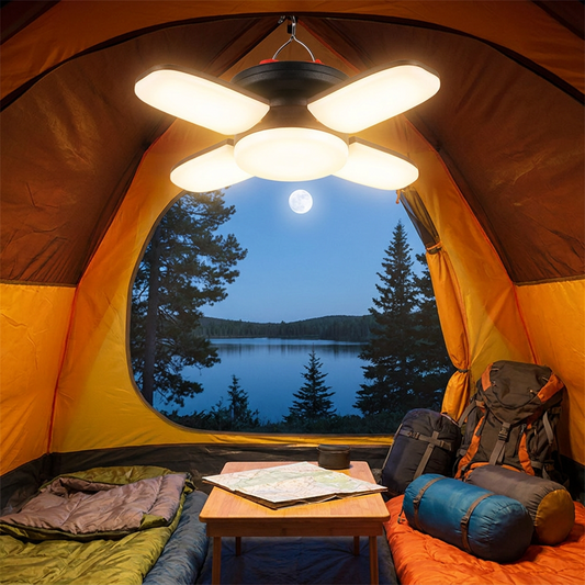 Solar USB Folding Leaf Camping Lantern