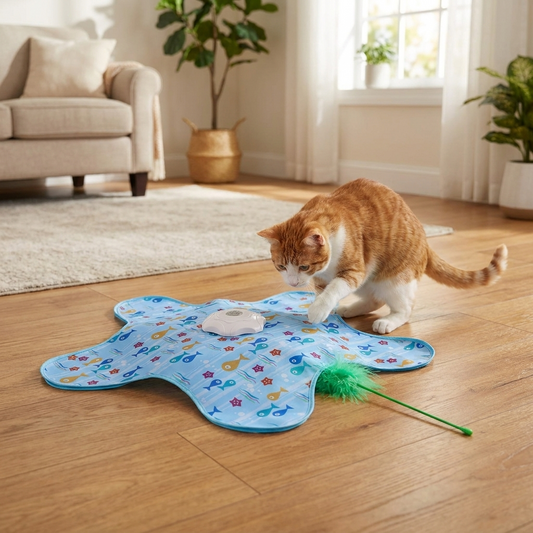 Automatic Hide and Seek Interactive Cat Toy