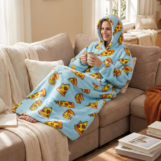 Long Wearable Blanket Hoodie