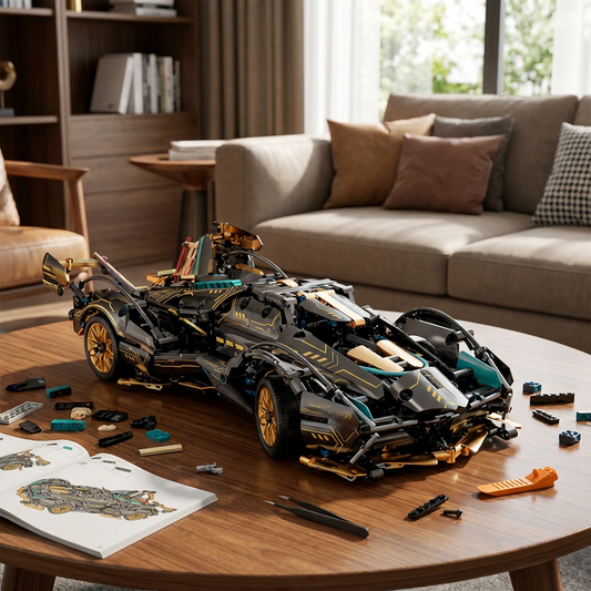 1690 Piece V12 Model Car Building Block Set