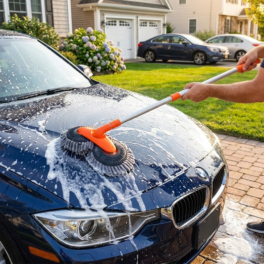 Car Wash Brush with Rotating Head
